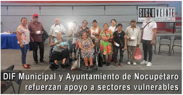 DIF Municipal y Ayuntamiento de Nocupétaro refuerzan apoyo a sectores vulnerables
