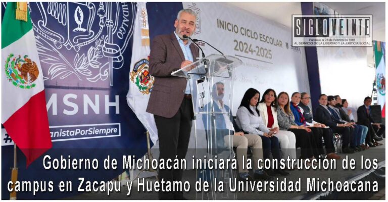 Gobierno de Michoacán iniciará la construcción de los campus en Zacapu y Huetamo de la Universidad Michoacana