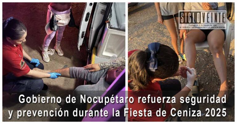 Gobierno de Nocupétaro refuerza seguridad y prevención durante la Fiesta de Ceniza 2025