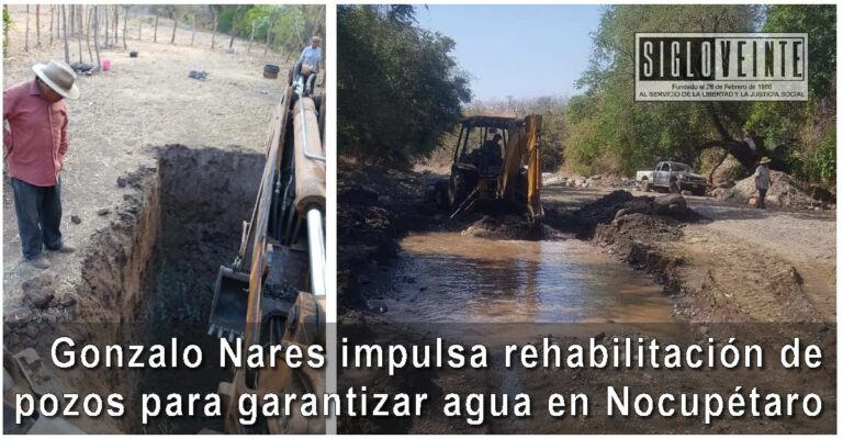 Gonzalo Nares impulsa rehabilitación de pozos para garantizar agua en Nocupétaro