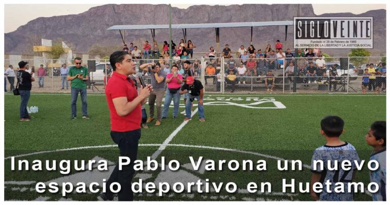 Inaugura Pablo Varona un nuevo espacio deportivo en Huetamo