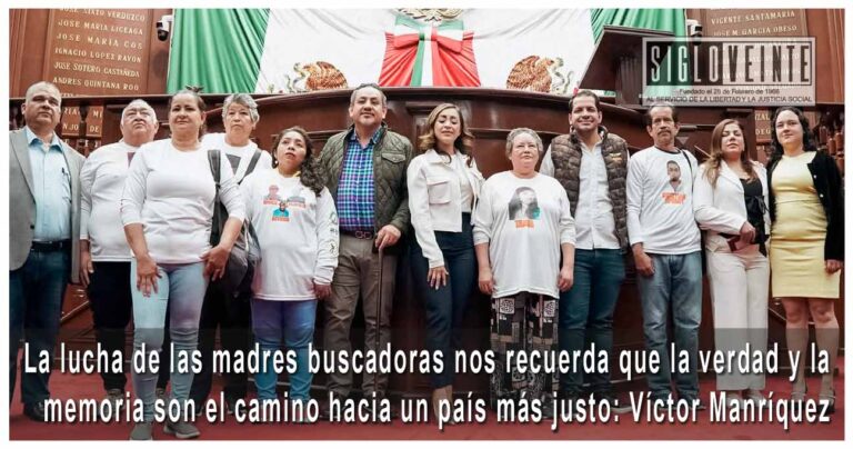La lucha de las madres buscadoras nos recuerda que la verdad y la memoria son el camino hacia un país más justo: Víctor Manríquez
