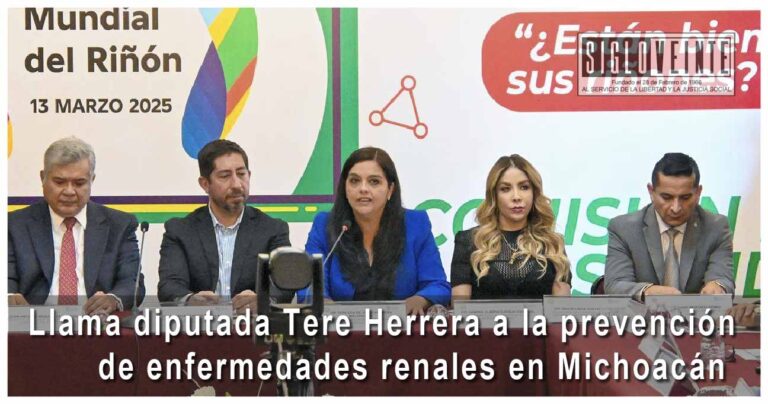 Llama diputada Tere Herrera a la prevención de enfermedades renales en Michoacán