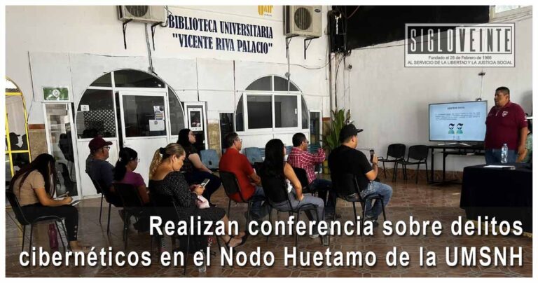 Realizan conferencia sobre delitos cibernéticos en el Nodo Huetamo de la UMSNH