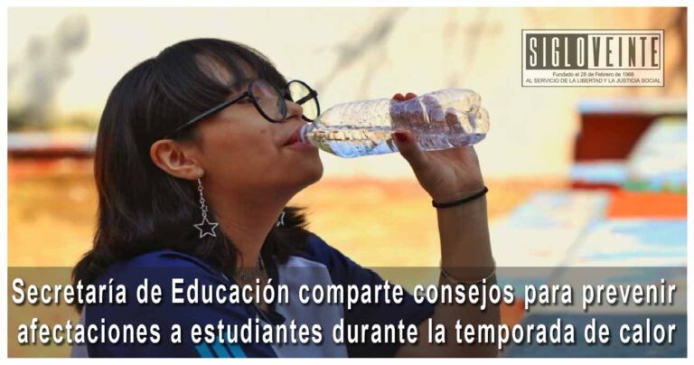 Secretaría de Educación comparte consejos para prevenir afectaciones a estudiantes durante la temporada de calor