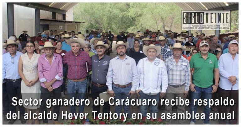 Sector ganadero de Carácuaro recibe respaldo del alcalde Hever Tentory en su asamblea anual