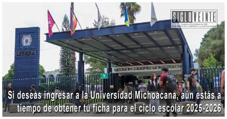 Si deseas ingresar a la Universidad Michoacana, aún estás a tiempo de obtener tu ficha para el ciclo escolar 2025-2026