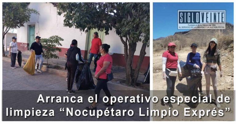 Arranca el operativo especial de limpieza “Nocupétaro Limpio Exprés”