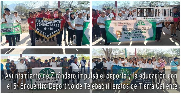 Ayuntamiento de Zirándaro impulsa el deporte y la educación con el 5 Encuentro Deportivo de Telebachilleratos de Tierra Caliente