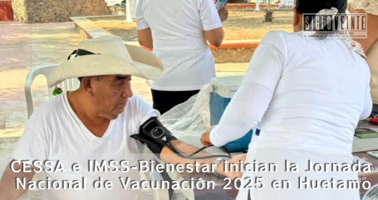 CESSA e IMSS-Bienestar inician la Jornada Nacional de Vacunación 2025 en Huetamo