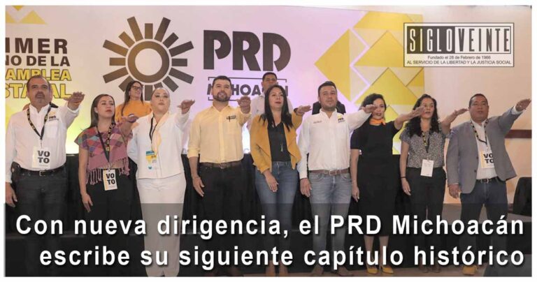 Con nueva dirigencia, el PRD Michoacán escribe su siguiente capítulo histórico