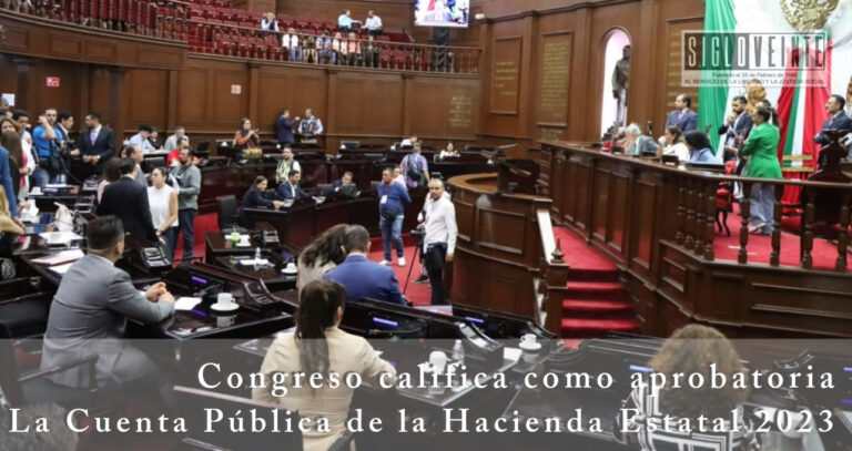 Congreso califica como aprobatoria la Cuenta Pública de la Hacienda Estatal 2023
