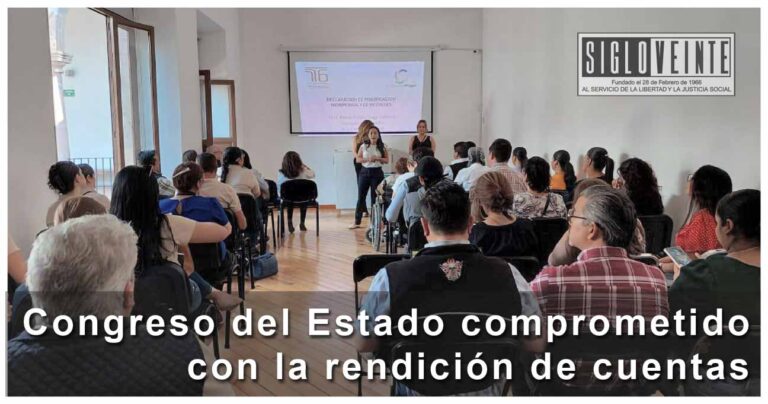 Congreso del Estado comprometido con la rendición de cuentas