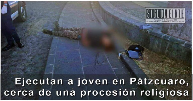 Ejecutan a joven en Pátzcuaro, cerca de una procesión religiosa