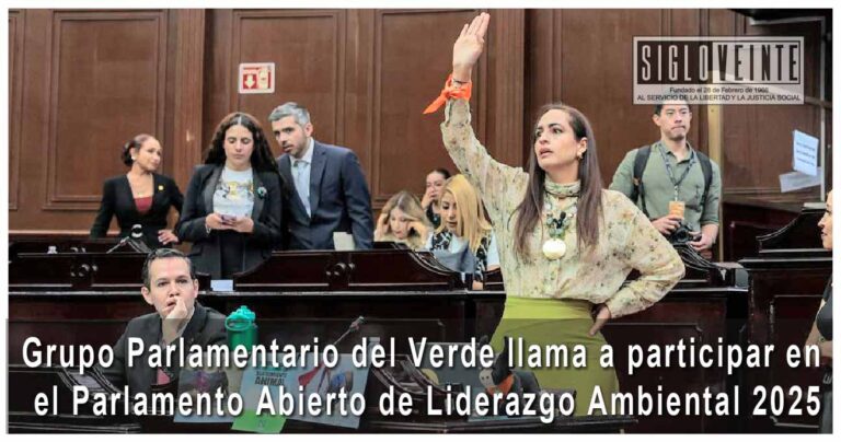 Grupo Parlamentario del Verde llama a participar en el Parlamento Abierto de Liderazgo Ambiental 2025
