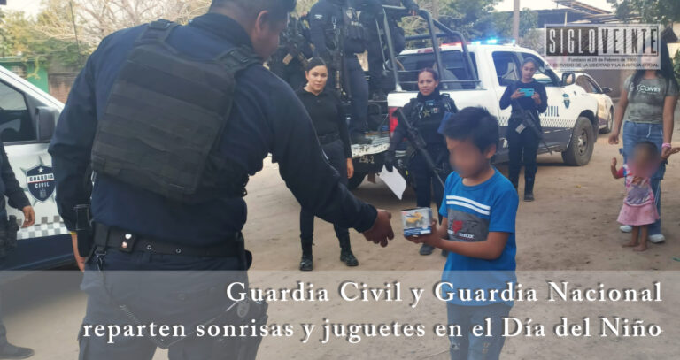 Guardia Civil y Guardia Nacional reparten sonrisas y juguetes en el Día del Niño