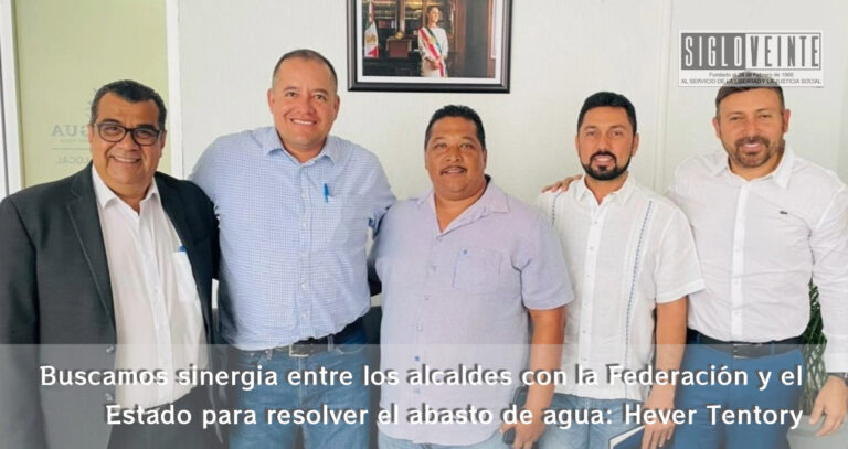 Buscamos sinergia entre los alcaldes con la Federación y el Estado para resolver el abasto de agua: Hever Tentory