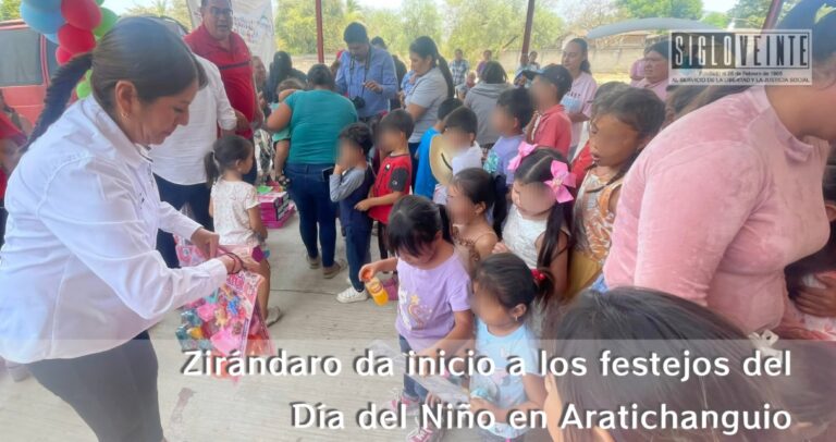 Zirándaro da inicio a los festejos del Día del Niño en Aratichanguio