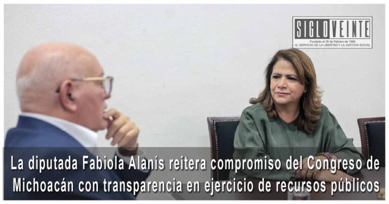 La diputada Fabiola Alanís reitera compromiso del Congreso de Michoacán con transparencia en ejercicio de recursos públicos
