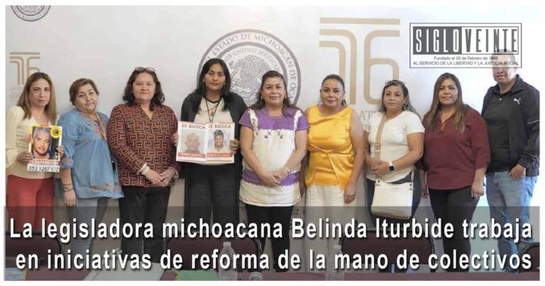 La legisladora michoacana Belinda Iturbide trabaja en iniciativas de reforma de la mano de colectivos