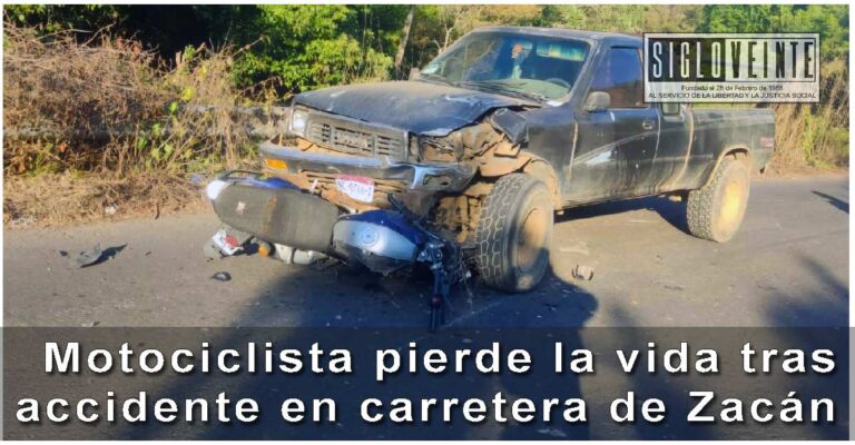 Motociclista pierde la vida tras accidente en carretera de Zacán