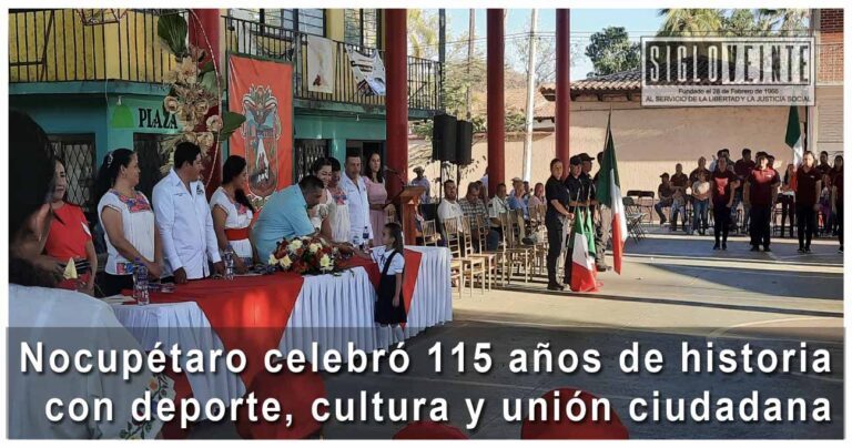 Nocupétaro celebró 115 años de historia con deporte, cultura y unión ciudadana