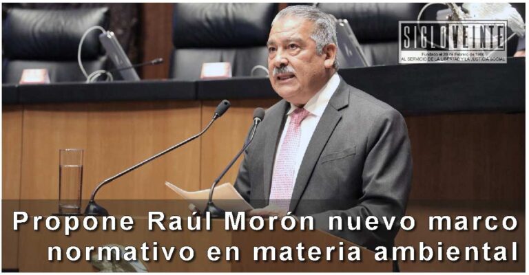 Propone Raúl Morón nuevo marco normativo en materia ambiental