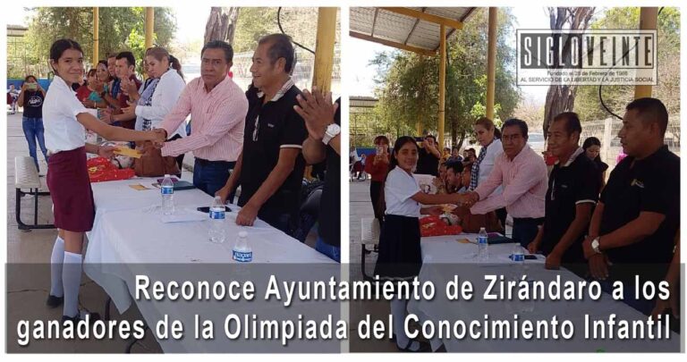 Reconoce Ayuntamiento de Zirándaro a los ganadores de la Olimpiada del Conocimiento Infantil