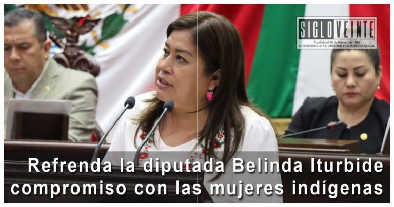 Refrenda la diputada Belinda Iturbide compromiso con las mujeres indígenas