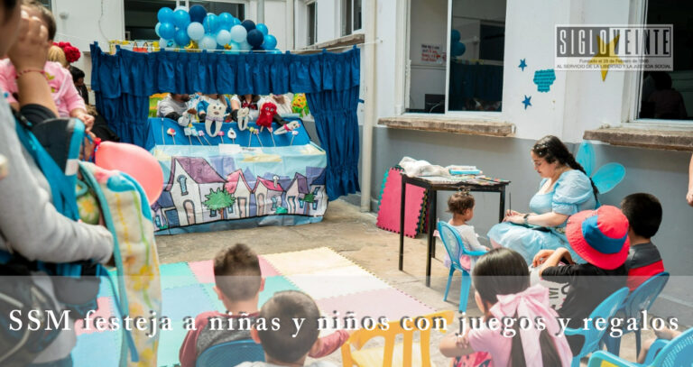 SSM festeja a niñas y niños con juegos y regalos