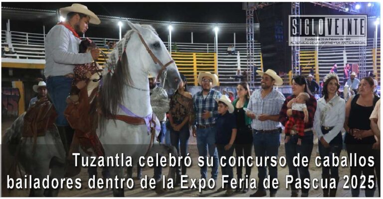 Tuzantla celebró su concurso de caballos bailadores dentro de la Expo Feria de Pascua 2025