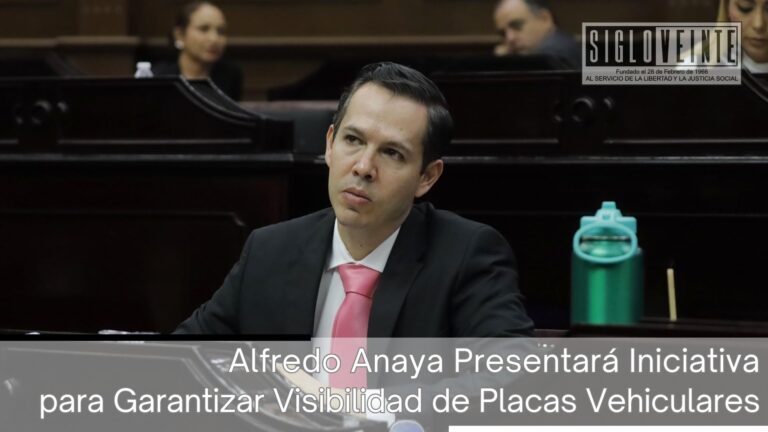 El Diputado Alfredo Anaya Presentará Iniciativa para Garantizar Visibilidad de Placas Vehiculares