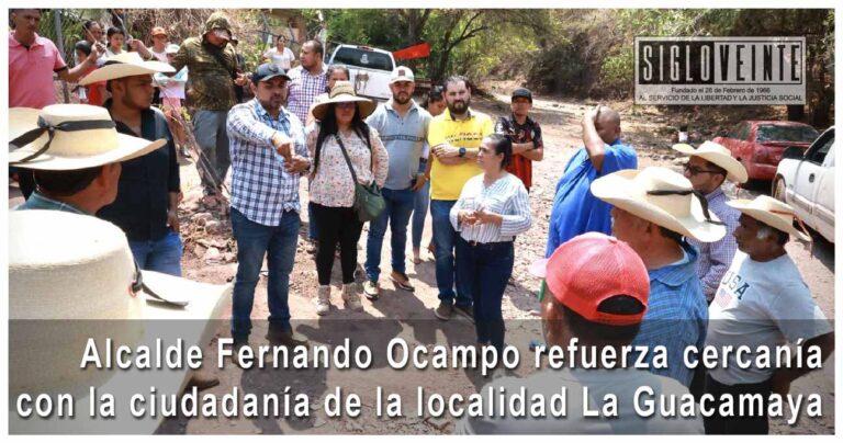 Alcalde Fernando Ocampo refuerza cercanía con la ciudadanía de la localidad La Guacamaya