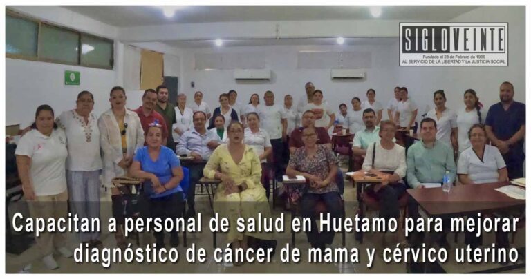 Capacitan a personal de salud en Huetamo para mejorar diagnóstico de cáncer de mama y cérvico uterino