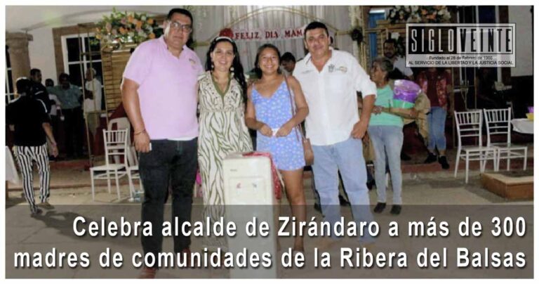 Celebra alcalde de Zirándaro a más de 300 madres de comunidades de la Ribera del Balsas
