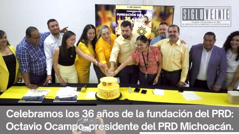 Celebramos los 36 años de la fundación del PRD: Octavio Ocampo, presidente del PRD Michoacán.