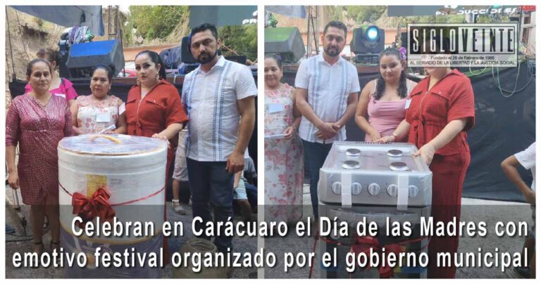 Celebran en Carácuaro el Día de las Madres con emotivo festival organizado por el gobierno municipal
