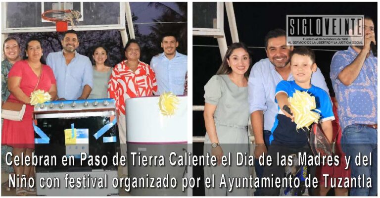 Celebran en Paso de Tierra Caliente el Día de las Madres y del Niño con festival organizado por el Ayuntamiento de Tuzantla
