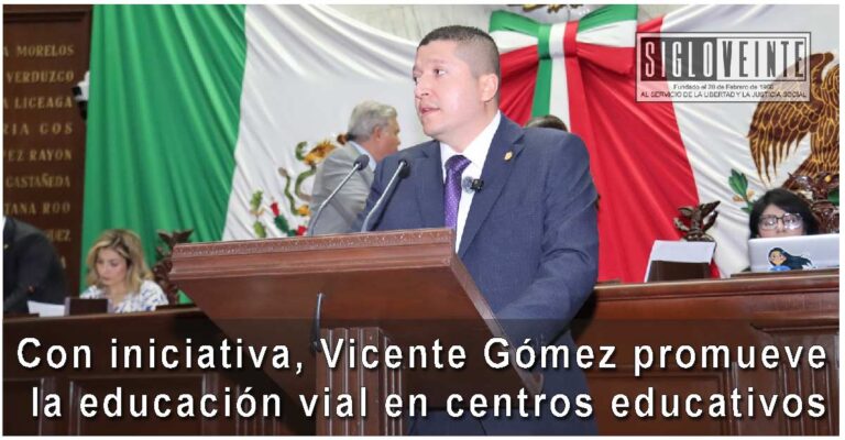 Con iniciativa, Vicente Gómez promueve la educación vial en centros educativos