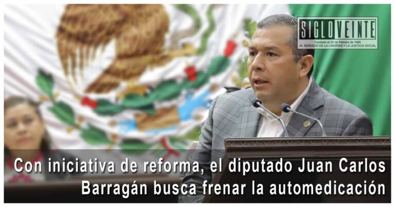 Con iniciativa de reforma, el diputado Juan Carlos Barragán busca frenar la automedicación