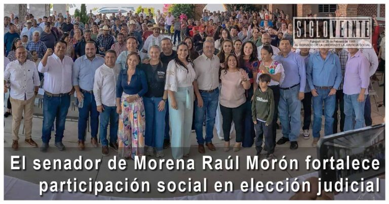 El senador de Morena Raúl Morón fortalece participación social en elección judicial