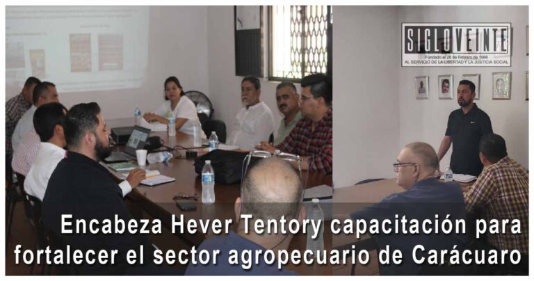 Encabeza Hever Tentory capacitación especializada para fortalecer el sector agropecuario de Carácuaro