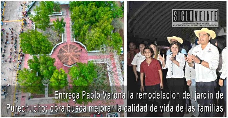 Entrega Pablo Varona la remodelación del jardín de Purechucho; obra busca mejorar la calidad de vida de las familias