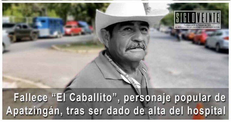Fallece El Caballito, personaje popular de Apatzingán, tras ser dado de alta del hospital