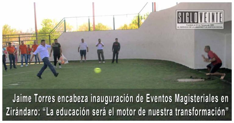 Jaime Torres encabeza inauguración de Eventos Magisteriales en Zirándaro