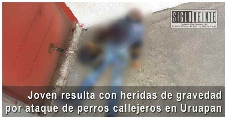 Joven resulta con heridas de gravedad por ataque de perros callejeros en Uruapan