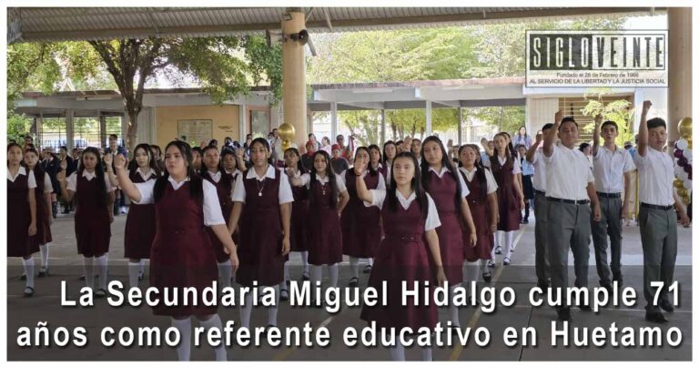 La Secundaria Miguel Hidalgo cumple 71 años como referente educativo en Huetamo