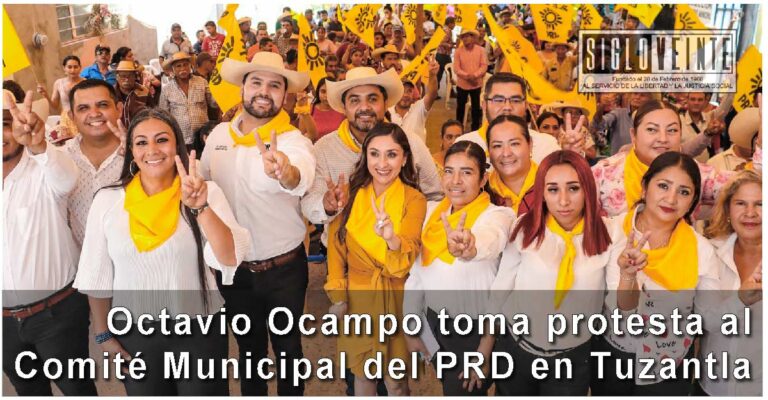 Octavio Ocampo toma protesta al Comité Municipal del PRD en Tuzantla