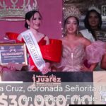 Paola Elvira Cruz, coronada Señorita Juárez 2025 en la Expo Feria de la Guayaba.