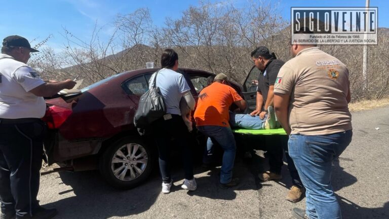 Accidente en La Eréndira, Huetamo, deja dos mujeres lesionadas
